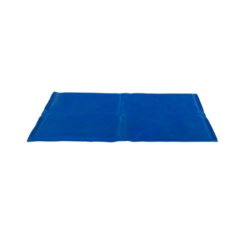 Colchão insuflável azul sobre fundo branco