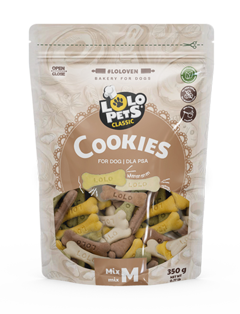 Embalagem de biscoitos para cães Lolo Pets Classic