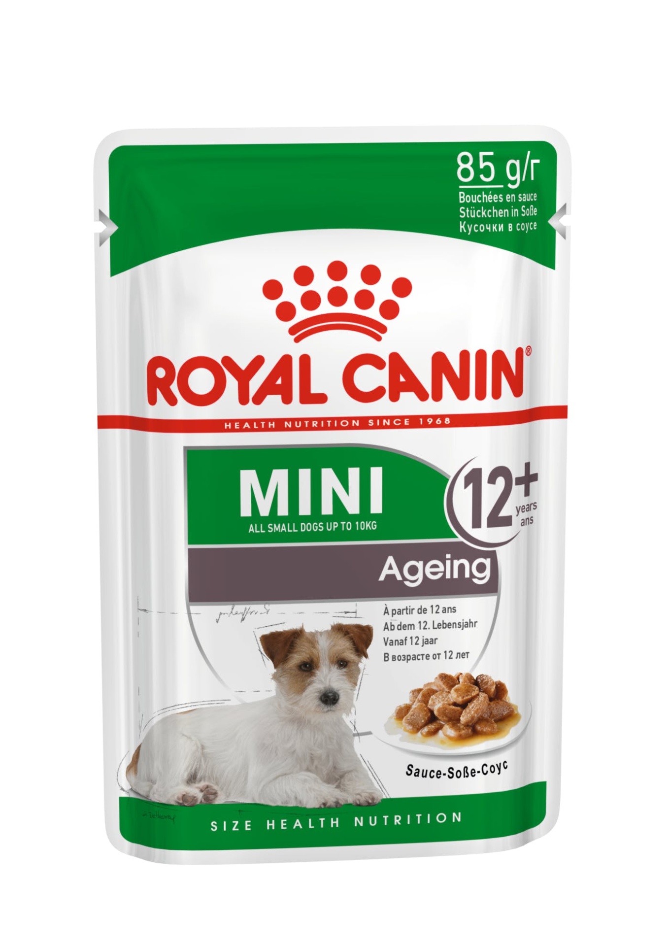 Embalagem de alimento húmido Royal Canin MINI 12+ para cães pequenos séniores