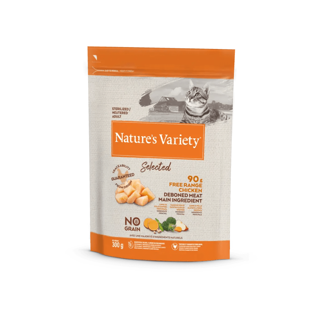 Pacote de comida para gatos Nature's Variety Selected frango free range