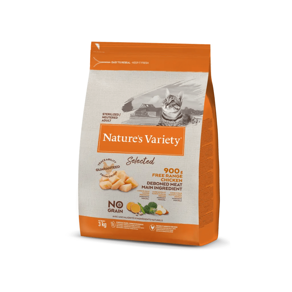 Embalagem de ração para gatos Nature's Variety Selected 3 kg