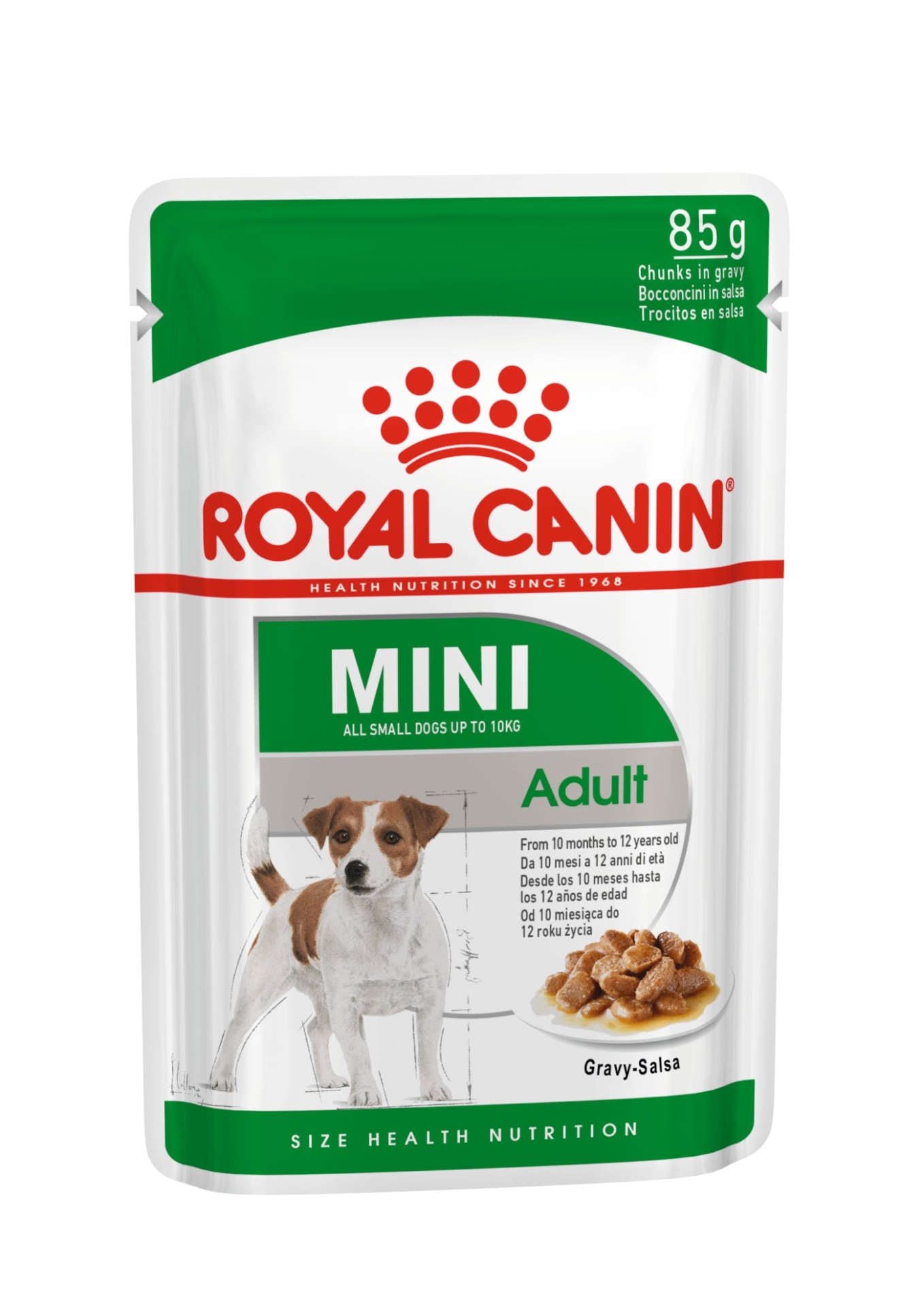Embalagem de alimento para cães Royal Canin Mini Adult 85g