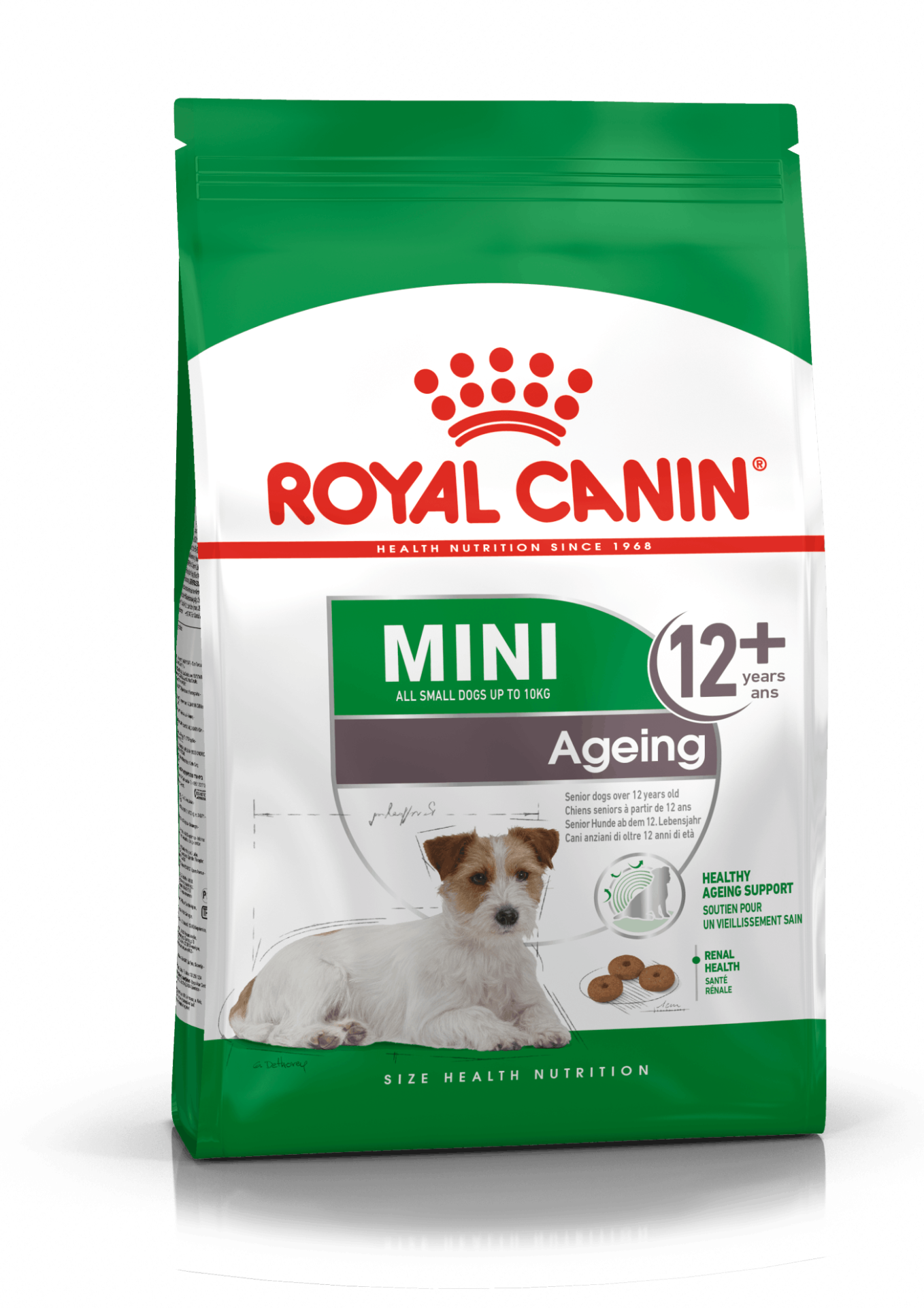 Embalagem de ração Royal Canin MINI Ageing para cães idosos pequenos