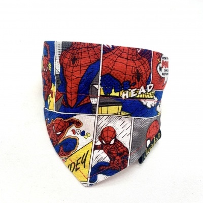 Máscara de tecido reutilizável com design de Banda Desenhada do Homem-Aranha