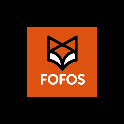 Logótipo estilizado de uma raposa com a palavra FOFOs