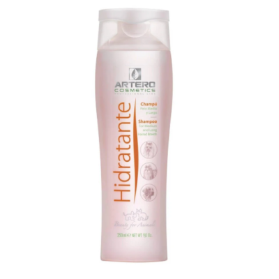 Frasco de champô hidratante Artero Cosmetics para pelo médio e longo