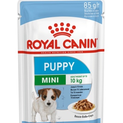 Embalagem de ração Royal Canin Puppy Mini para cachorros