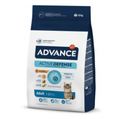 Saco de ração para gatos ADVANCE ACTIVE DEFENSE 10 kg