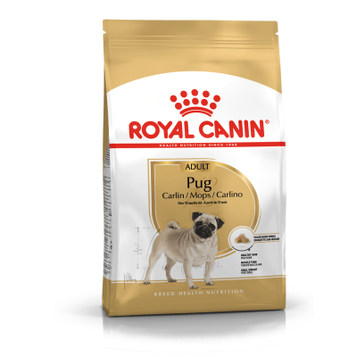 Saco de ração Royal Canin para cães Pug adulto