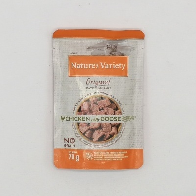 Pacote de alimento para animais Nature's Variety Original sabor Chicken with Goose 70g