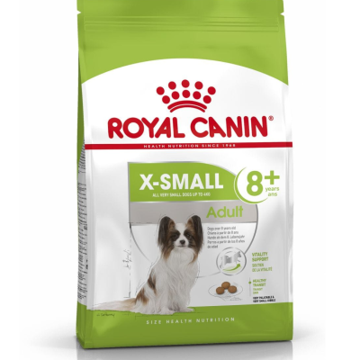 Embalagem comida para cães Royal Canin X-Small 8+ anos