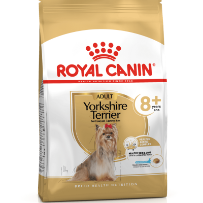 Saco de ração Royal Canin para Yorkshire Terrier adulto 8+ anos