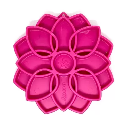 Forma rosa de silicone em forma de flor com divisões em pétalas