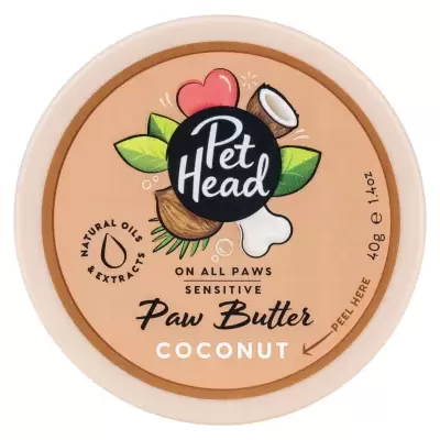 Embalagem de manteiga para patas de animal Pet Head sabor coco