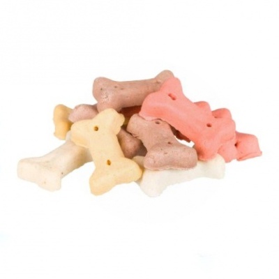 Biscoitos para cães em forma de ossos coloridos