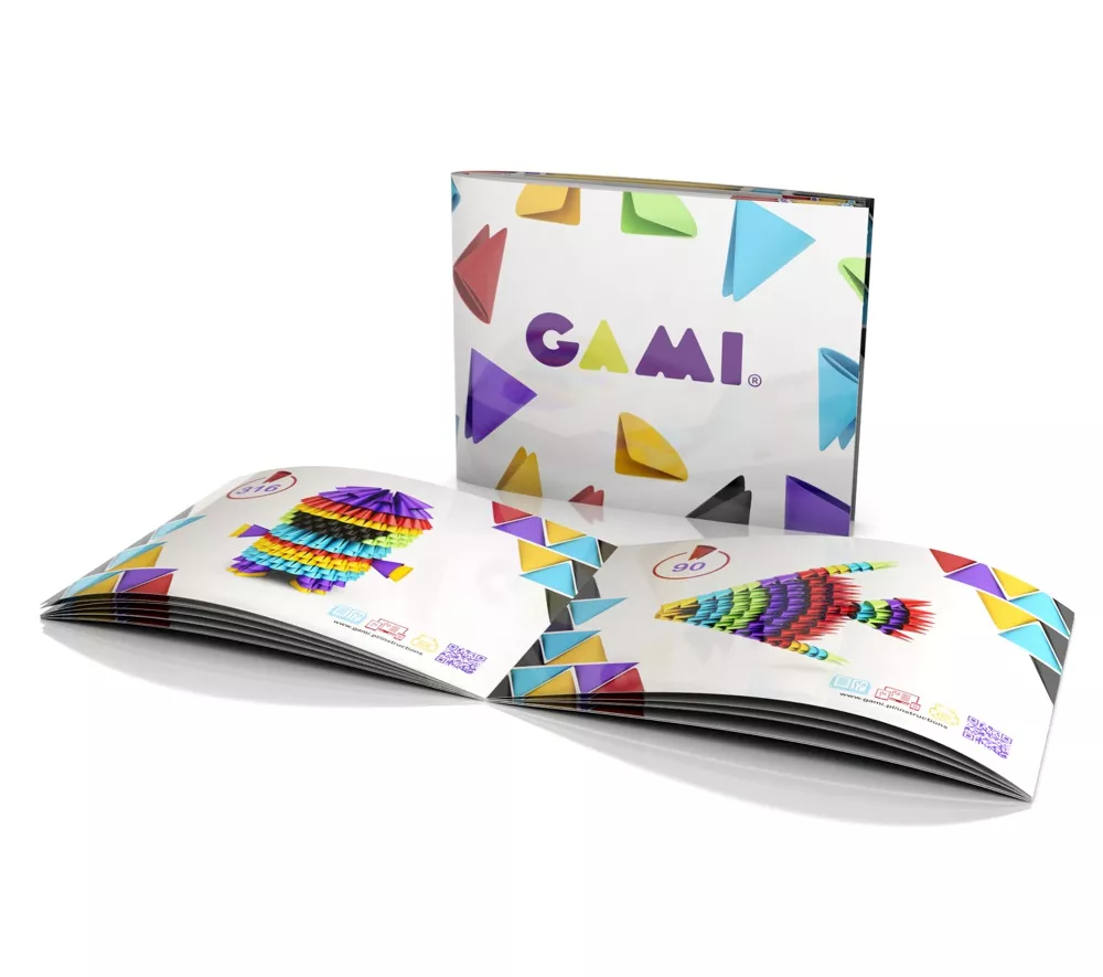 Livretos coloridos com instruções para construir piñatas de papel