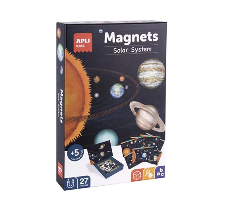 Embalagem de brinquedo educativo sistema solar com ímanes para crianças