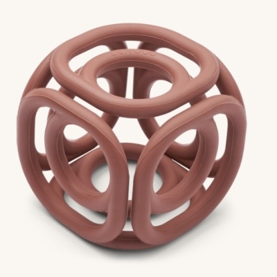 Cubóide esférico rosa antigo em plástico ou silicone com design tubular oco