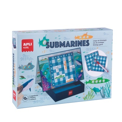 Jogo de tabuleiro SUBMARINES da APLI kids com temática submarina