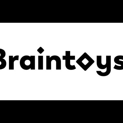 Logotipo Braintoys preto sobre fundo branco