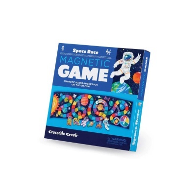 Jogo magnético Space Race com astronauta e tabuleiro colorido