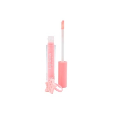 Gloss labial rosa com aplicador e anel de estrela
