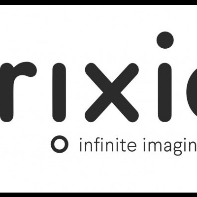 Logótipo da marca trixie com texto 'infinite imagination' em fundo branco