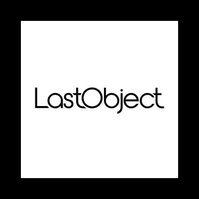 Logotipo LastObject em texto preto num fundo branco.