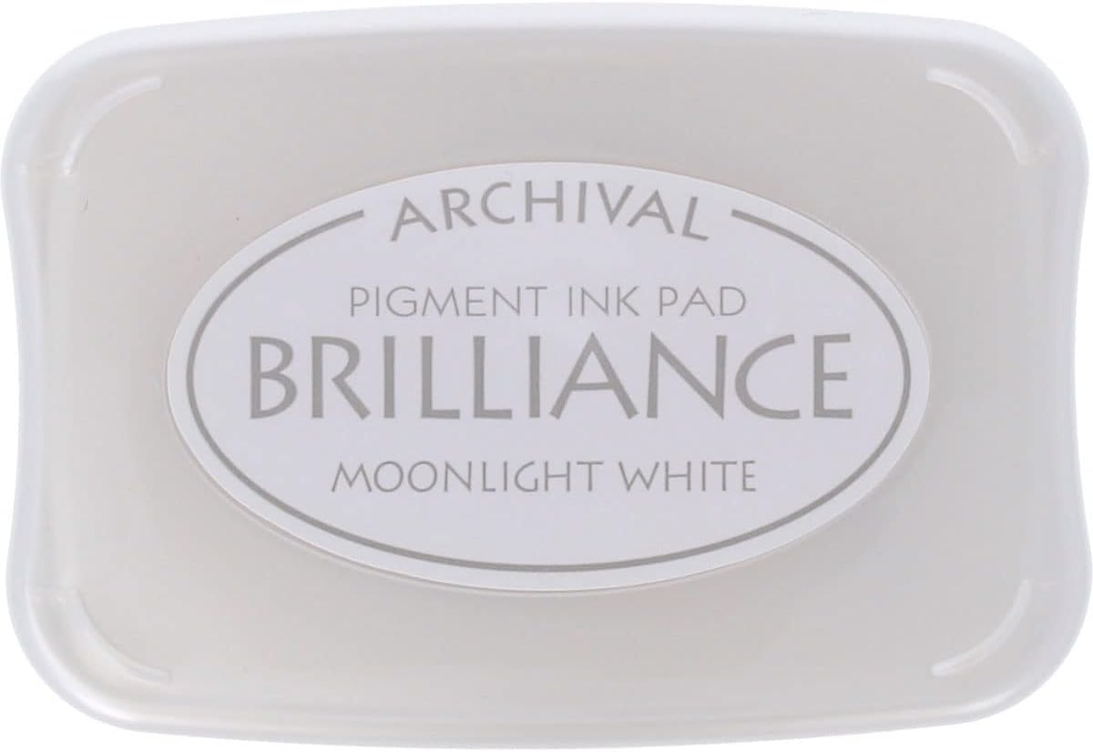 Almofada de tinta branca para carimbo Brilliance Moonlight White