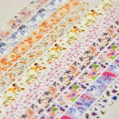 Washi&#x20;Tape&#x20;-&#x20;Fita&#x20;autocolante&#x20;decorativa&#x20;de&#x20;papel-&#x20;Pack&#x20;com&#x20;5&#x20;Unidades