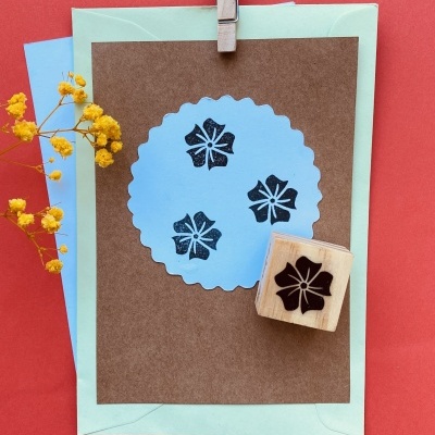 Carimbo&#x20;-&#x20;Floral&#x20;8&#x20;-&#x20;3x3cm