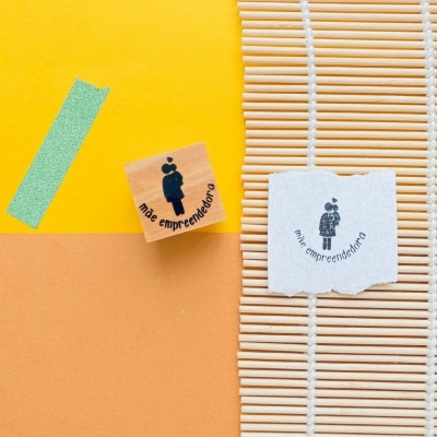 Carimbo&#x20;-&#x20;M&#x00E3;e&#x20;empreeendedora&#x20;-&#x20;3x3cm