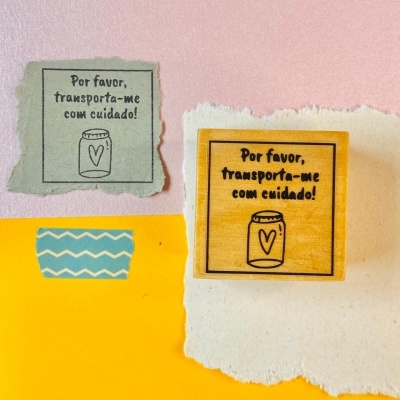 Carimbo&#x20;-&#x20;Por&#x20;favor,&#x20;transporta-me&#x20;com&#x20;cuidado&#x20;-&#x20;4x4cm