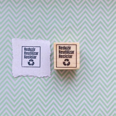 Carimbo&#x20;-&#x20;Reduzir,&#x20;reutilizar,&#x20;reciclar&#x20;-&#x20;3x3cm