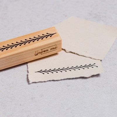 Carimbo&#x20;-&#x20;Faixa&#x20;Folhagem&#x20;2&#x20;-&#x20;2x7cm