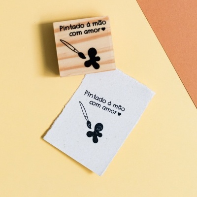 Carimbo&#x20;-&#x20;Pintado&#x20;&#x00E0;&#x20;m&#x00E3;o&#x20;com&#x20;amor&#x20;-&#x20;4x4cm