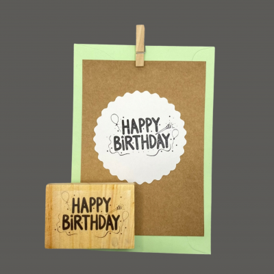 Carimbo&#x20;-&#x20;Happy&#x20;Birthday&#x20;-&#x20;4x7cm