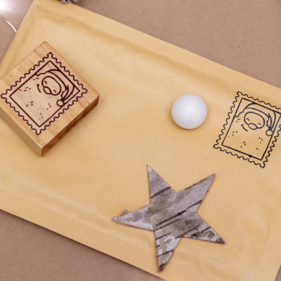 Carimbo&#x20;-&#x20;Selo&#x20;Pai&#x20;Natal&#x20;-&#x20;4x4cm