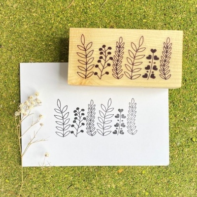 Carimbo&#x20;-&#x20;Borda&#x20;floral&#x20;-&#x20;5x10cm