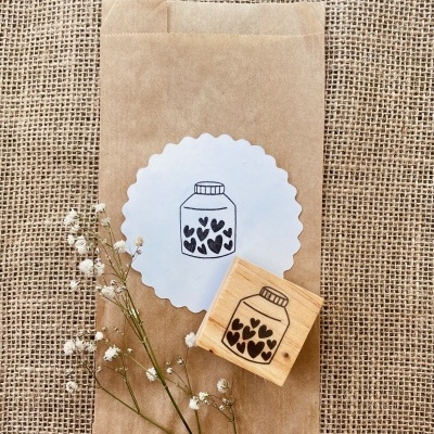 Carimbo&#x20;-&#x20;Cora&#x00E7;&#x00F5;es&#x20;no&#x20;pote&#x20;-&#x20;4x4cm