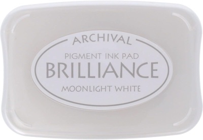 Almofada de tinta branca para carimbo Brilliance Moonlight White