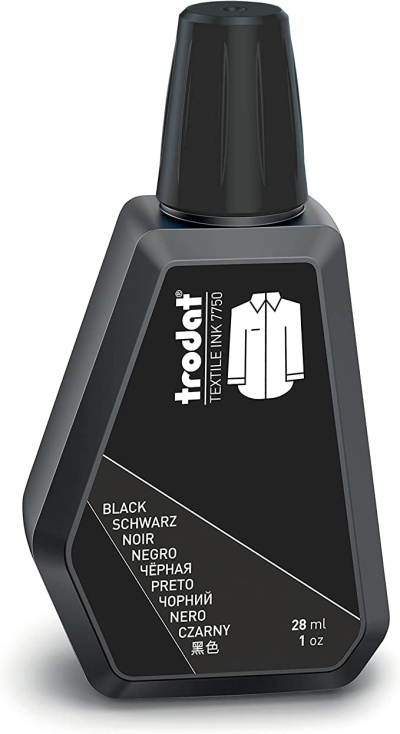 Frasco preto de tinta para tecido Trodat Textile Ink 17750