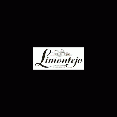 Logotipo Limontejo com texto LIMONCELLO D'ALENTEJO e casas estilizadas