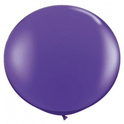 Balão roxo redondo liso