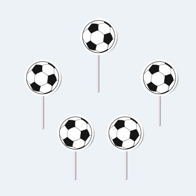 Toppers para bolos com design de bola de futebol
