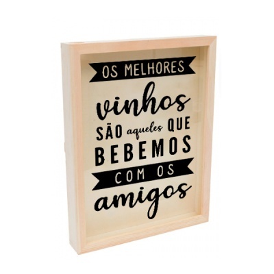 Quadro de parede com texto em preto sobre fundo claro