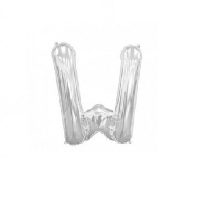 Balão de plástico transparente em forma da letra W