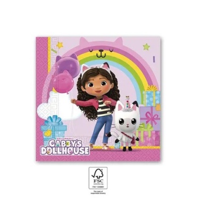 Capa de livro infantil Gabbys Dollhouse com personagens e cores vivas