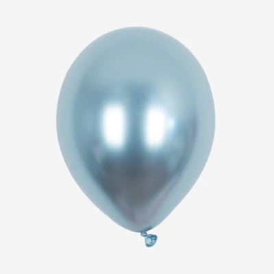 Balão azul metálico brilhante