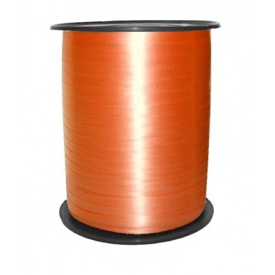 Rolo grande de fita de embrulho laranja com suporte plástico preto